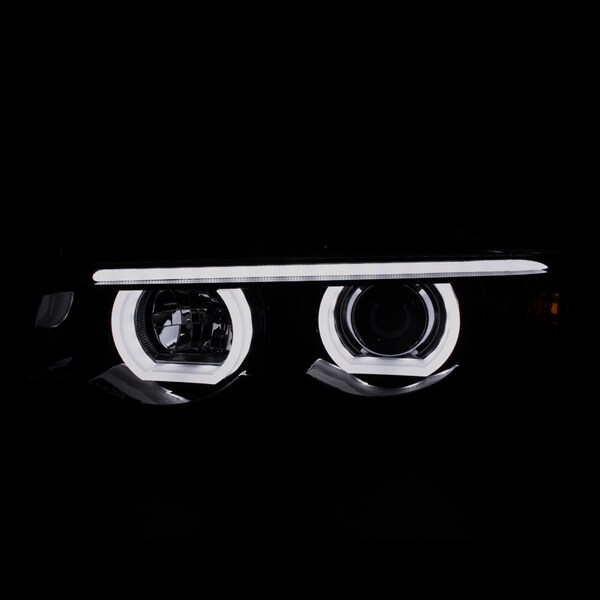 95-01 Bmw E87 Projector Headlights Chrome Housing Smoke Lens